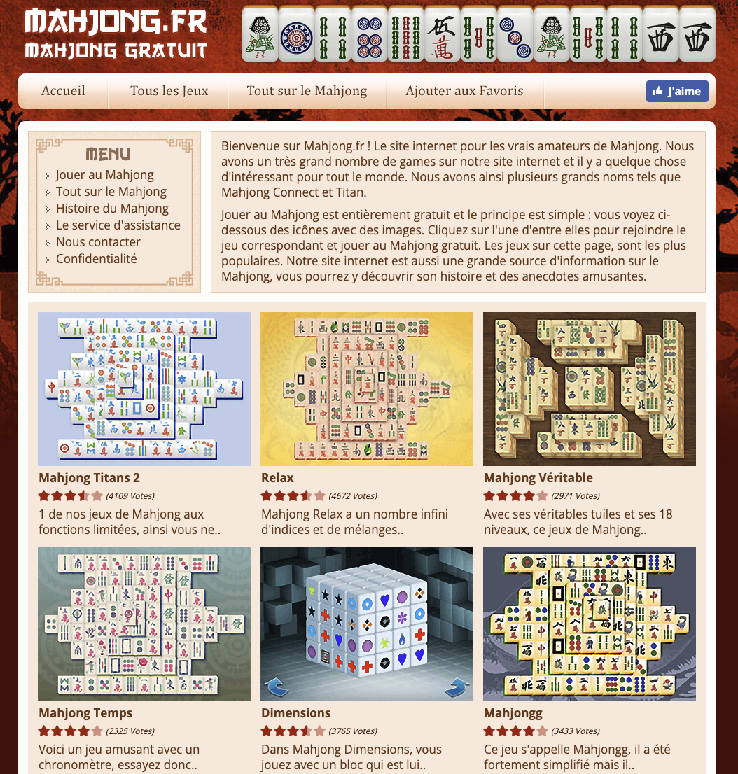 site Mahjong gratuit