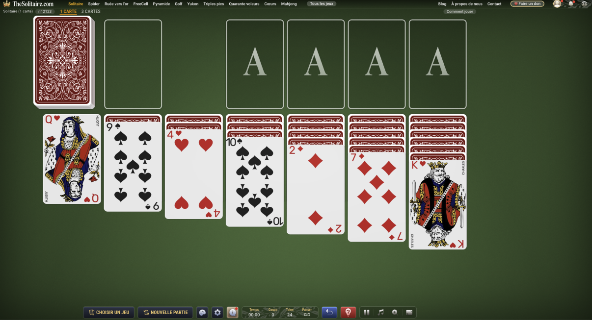 jeu solitaire gratuit