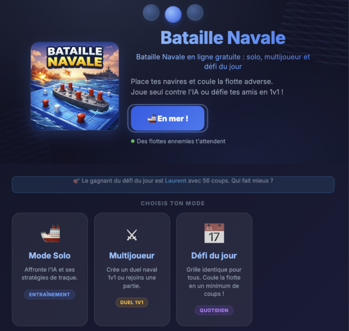 jeu bataille navale gratuit