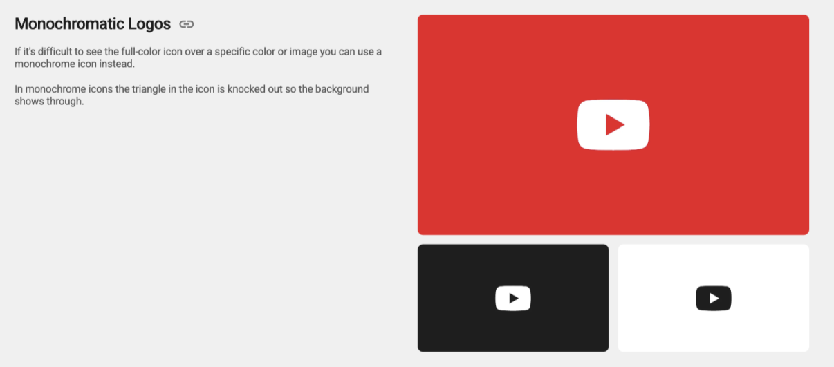 Les icônes Youtube