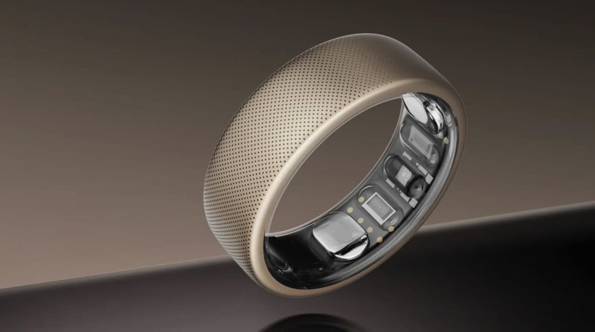Bague Connectée Homme - Suivi Santé 24/7 (fréquence Cardiaque, Sommeil, SpO2) - Sans Abonnement - Étanche IPX8