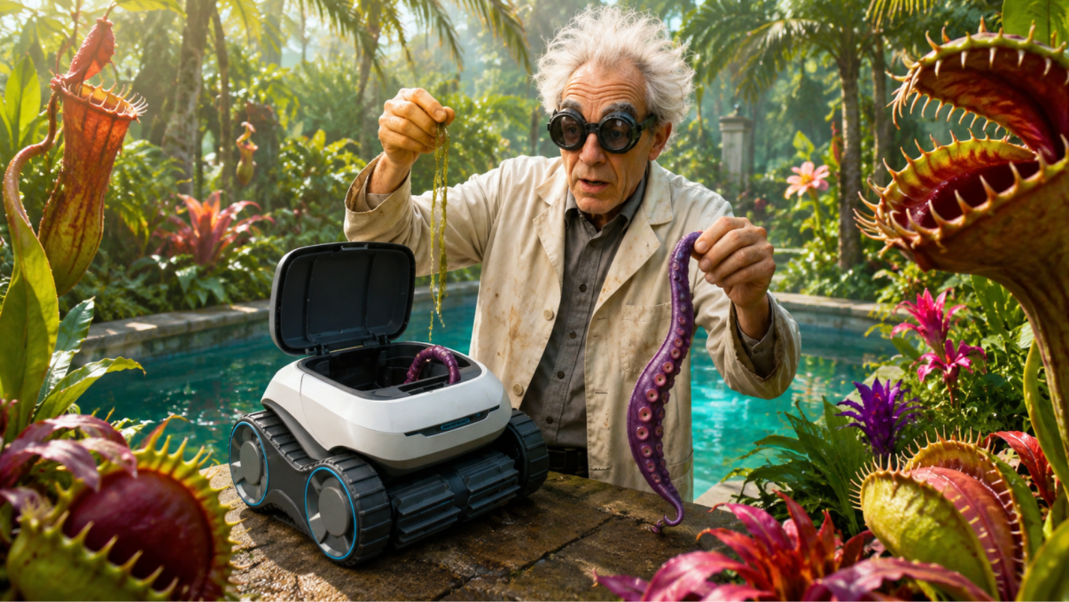 Nettoyer un robot-piscine