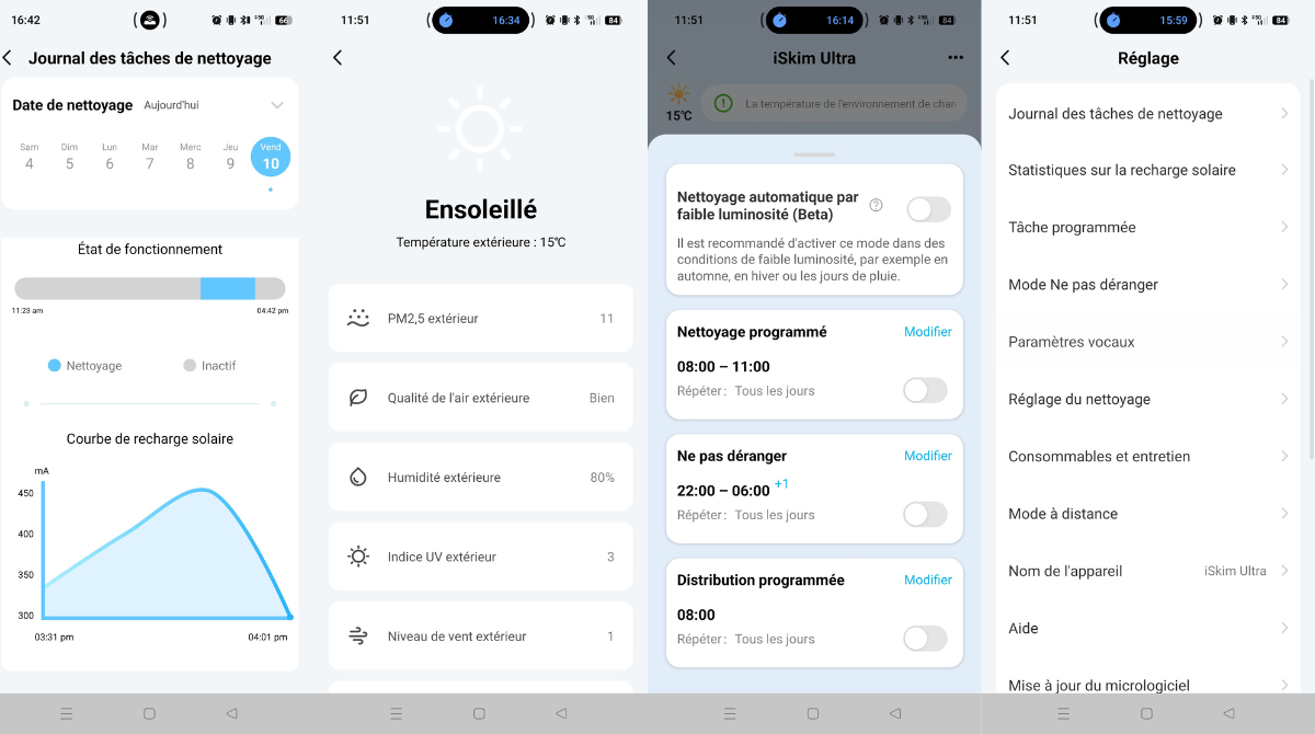 application beatbot interface fonctionnalités