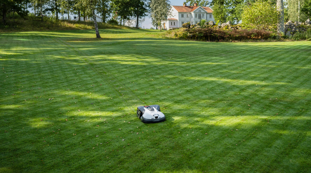 Automower NERA sur grand terrain (motifs quadrillés)