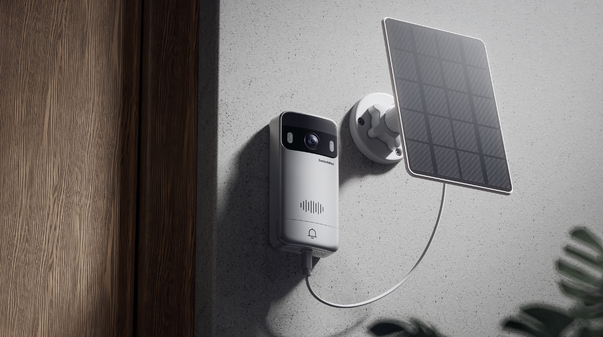 SwitchBot Sonnette Intelligente avec panneau solaire