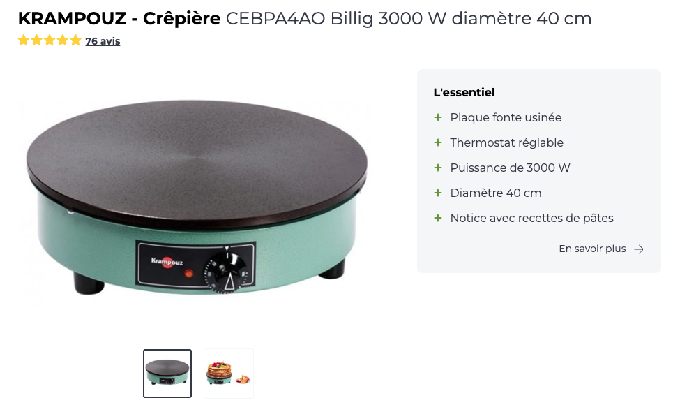 billig krampouz 40cm 