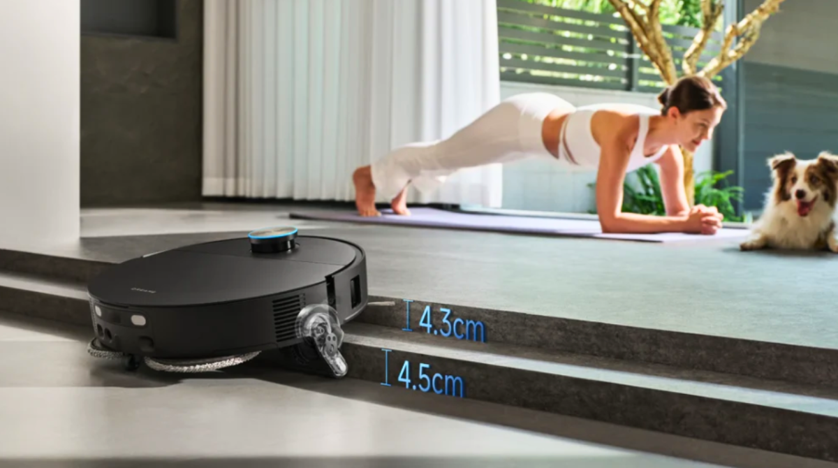 Dreame X60 Max Ultra Complete sur double margelle