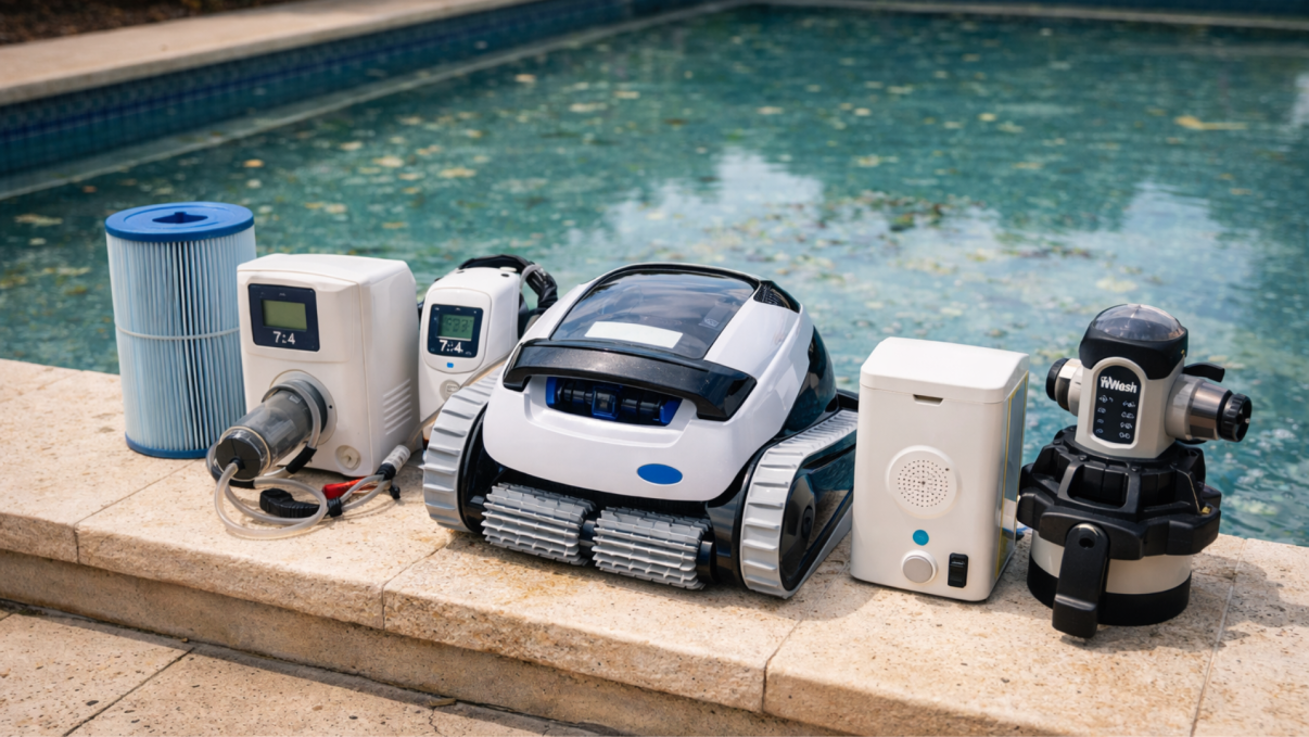 6 innovations à connaître pour se simplifier l’entretien de la piscine équipement de piscine complet