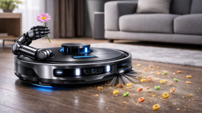 Robots-aspirateurs : 7 choses qu’on ne devrait plus accepter Robot aspirateur fictif