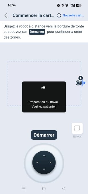 démarrer cartographie appli ecovacs home