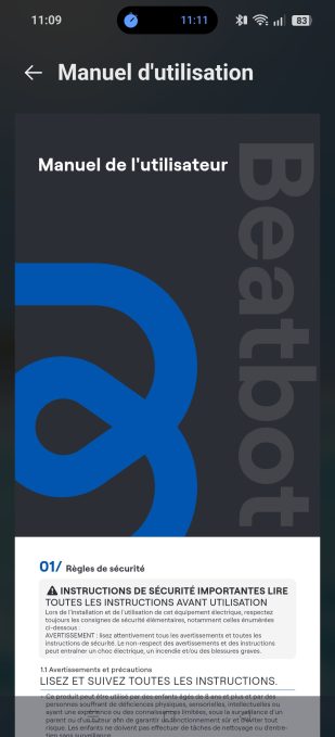 Application beatbot manuel d'utilisation