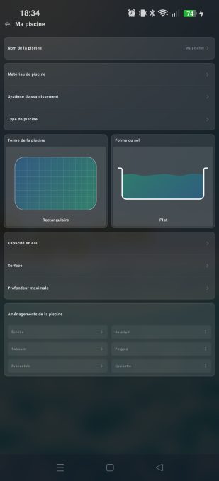 application beatbot profil de piscine