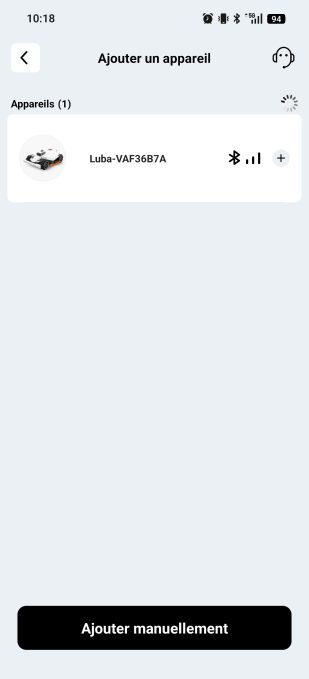 Appli Mammotion connexion luba 3