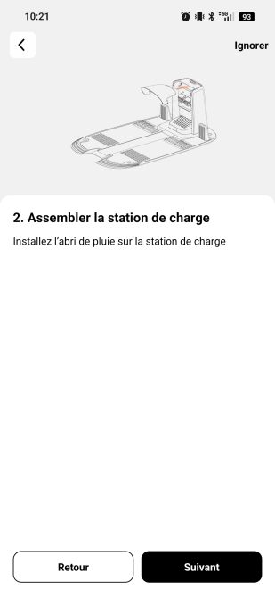 Appli Mammotion manuel assembler station