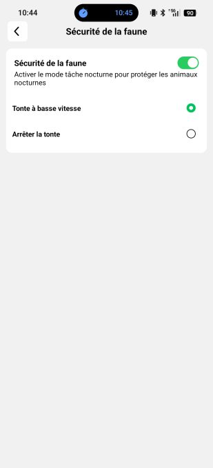 app mammotion sécurité de la faune