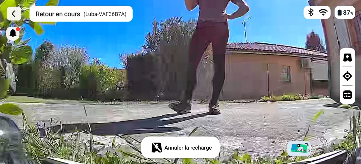 app mammotion mode caméra