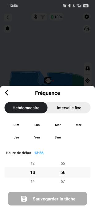 App mammotion programmation hebdo
