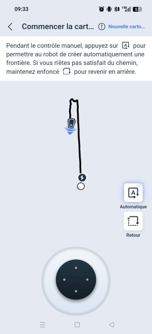 appli Ecovacs Home carto contrôle manuel