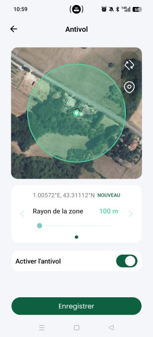 appli Lymow activer antivol