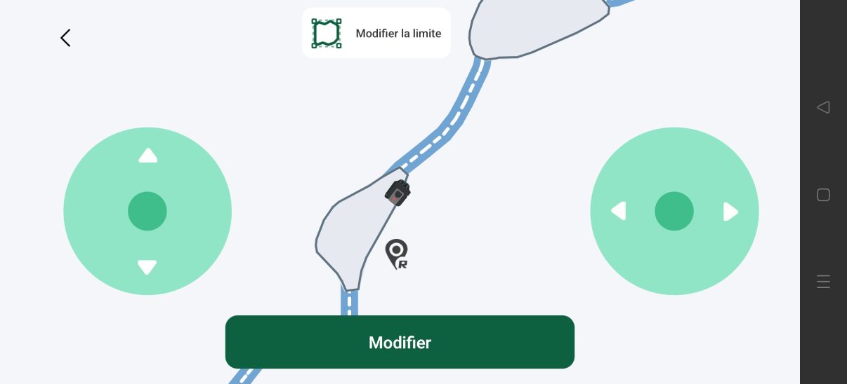 appli Lymow modifier cartographie