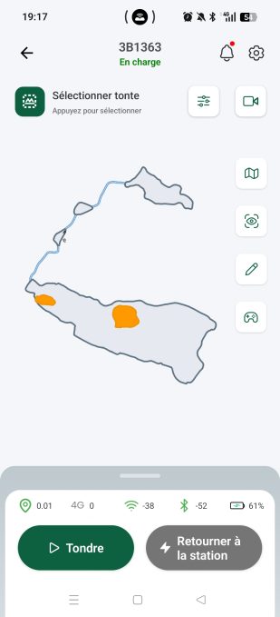 appli Lymow commandes principales