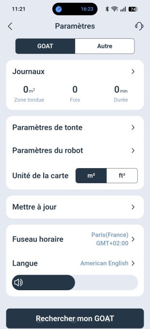 appli ecovacs home paramètres généraux