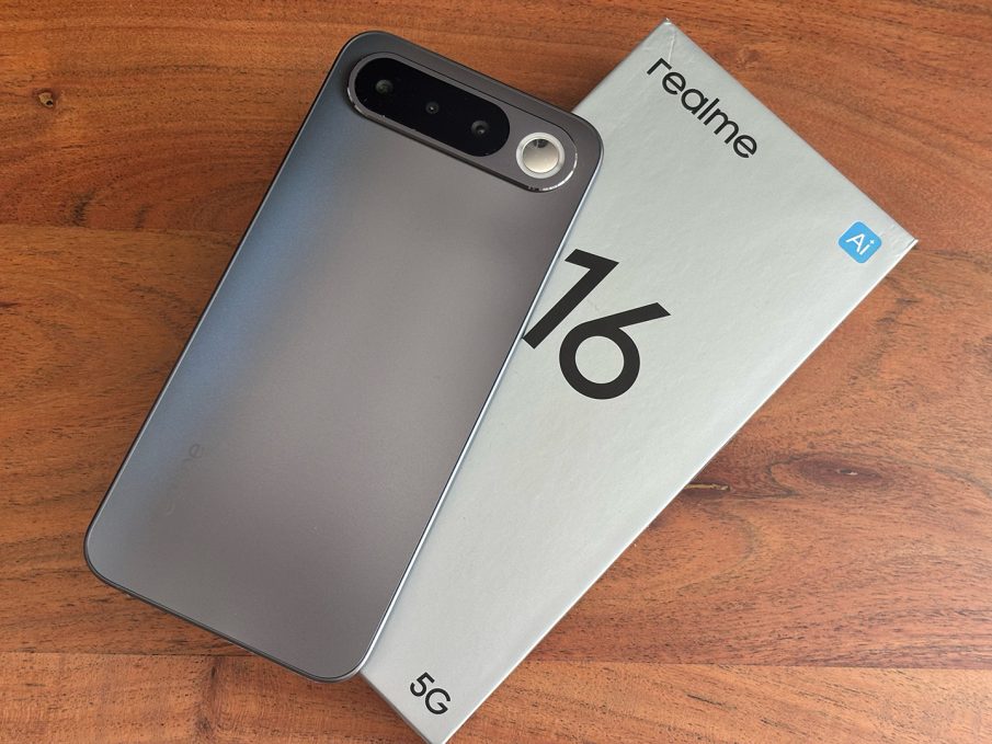 Le Realme 16 5G et sa boîte