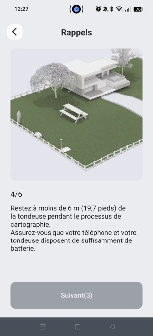 appli navimow rappels cartographie