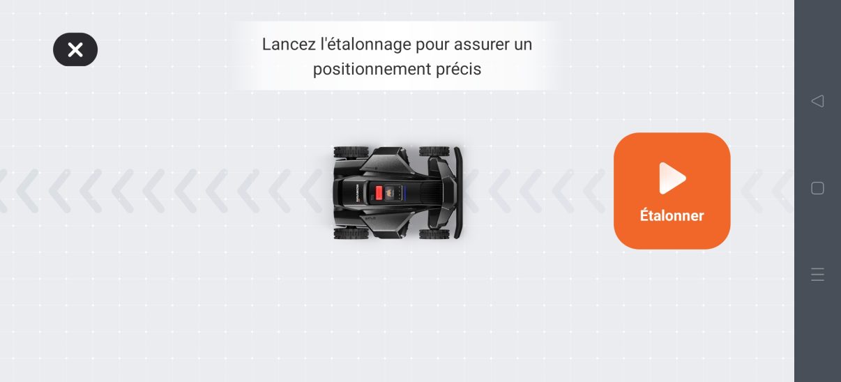 appli navimow étalonnage