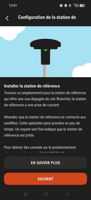 appli automower connect station de référence