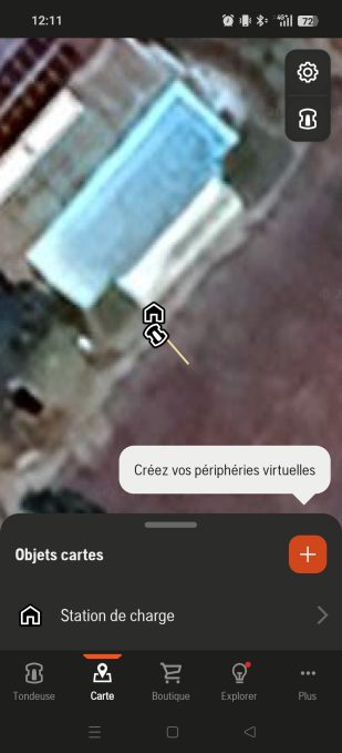 appli automower connect cartographie satellite