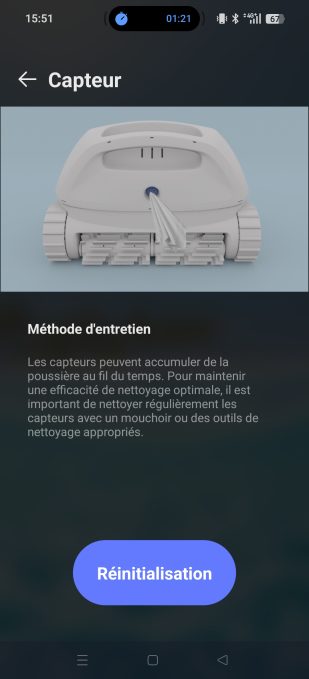 appli beatbot entretien capteur
