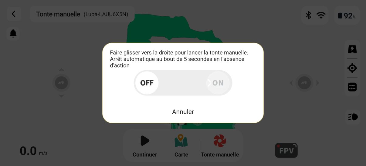 appli mammotion tonte manuelle
