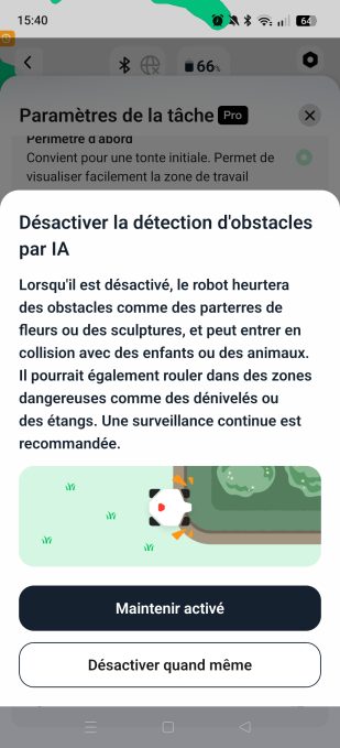 appli mammotion détection IA