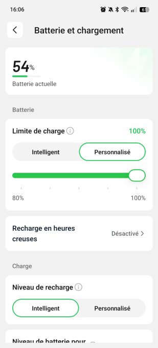 appli mammotion batterie gestion