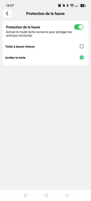 appli mammotion protection faune