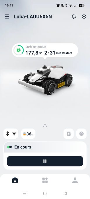appli mammotion tonte en temps réel