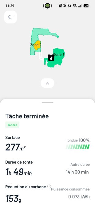 appli mammotion journal de tonte