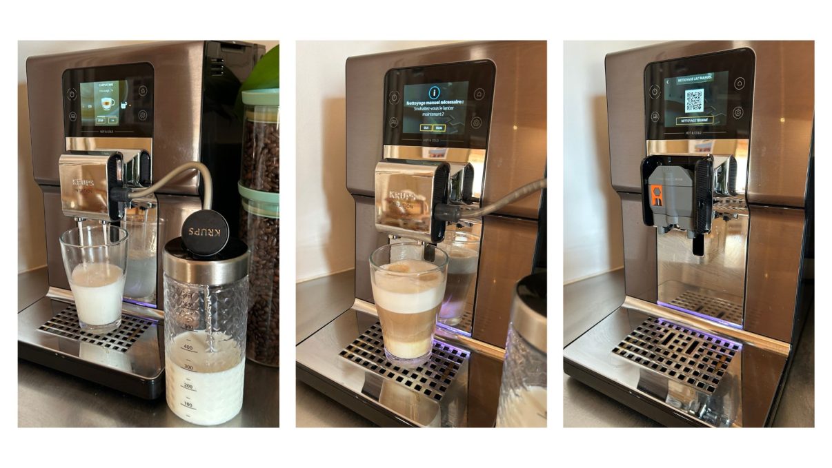 systeme de mousse a lait Krups Intuition Experience Hot&Cold