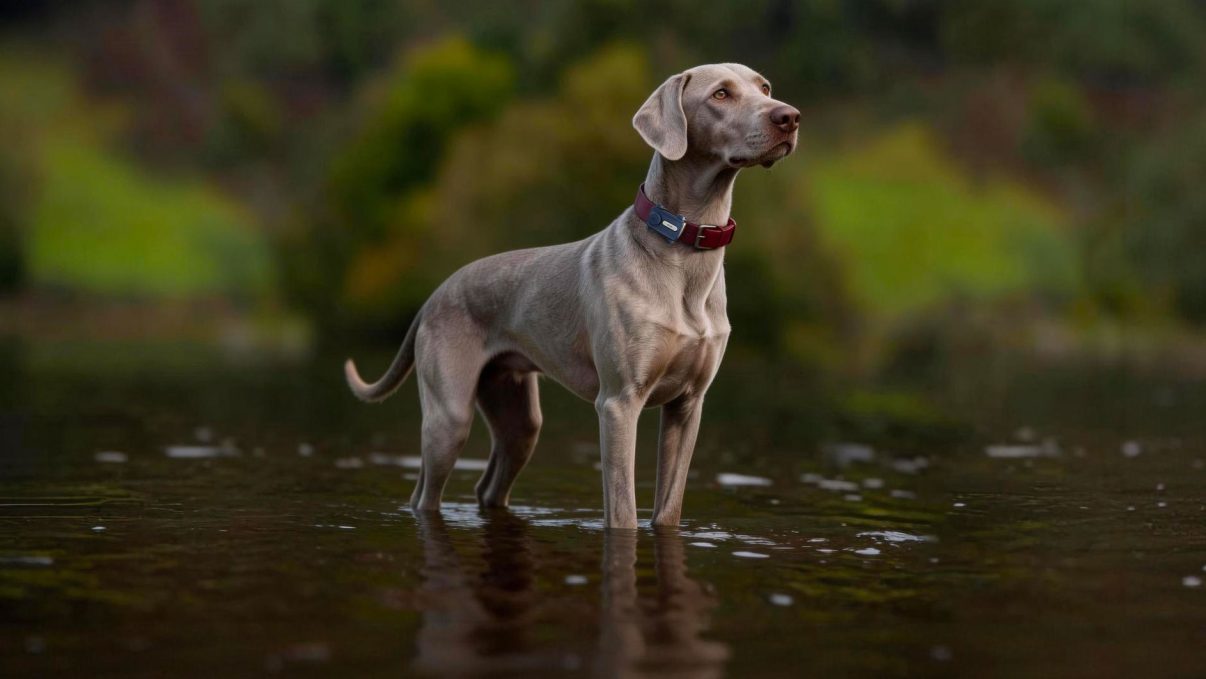 Chien portant le collier GPS Mova SureTrack Pro