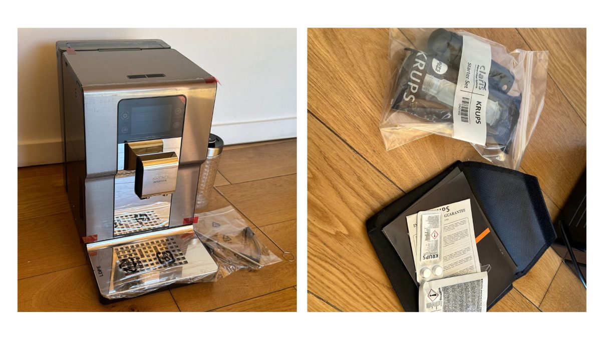 unboxing Krups Intuition Experience Hot&Cold