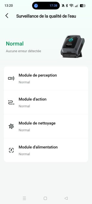 appli aiper surveillance composants