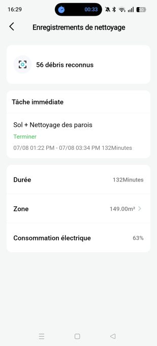 appli aiper journal de nettoyage