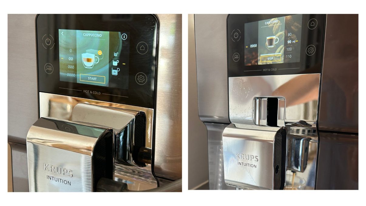 choix des ml Krups Intuition Experience Hot&Cold