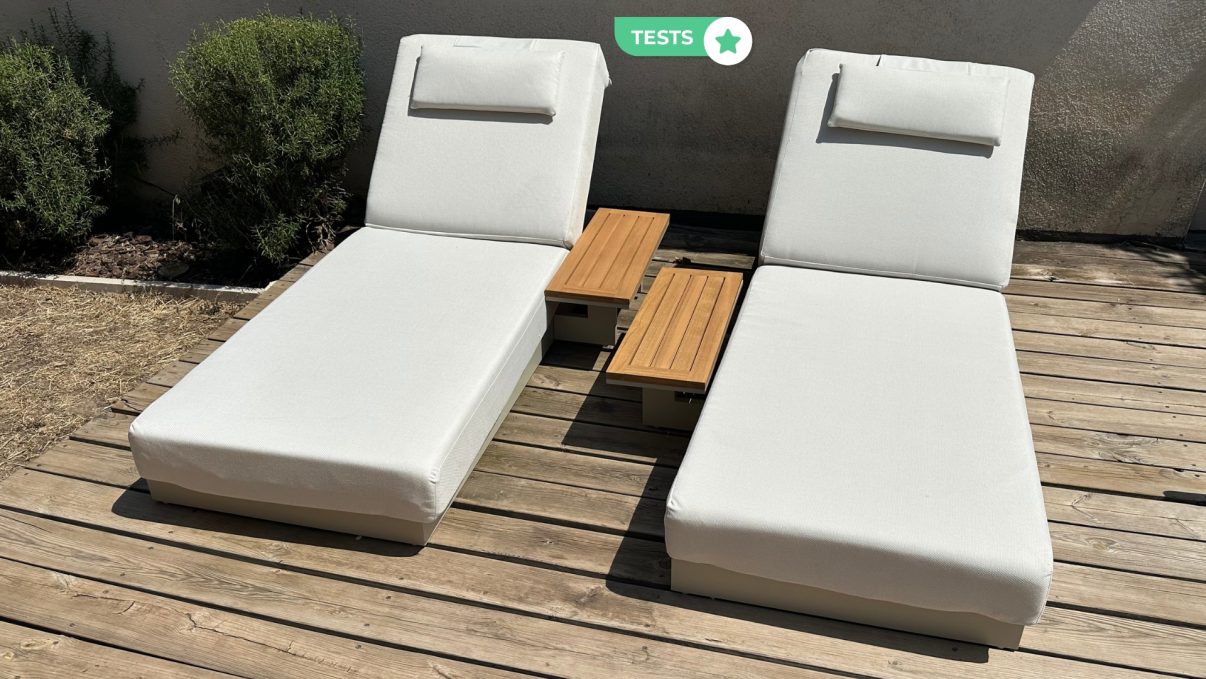 test et avis transat chaise longue jardin aluminium homary