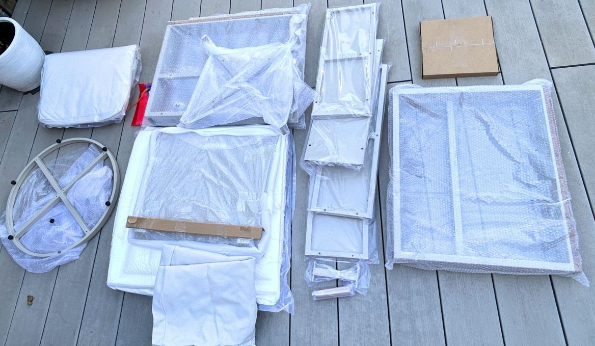 pieces unboxing fauteuil homary