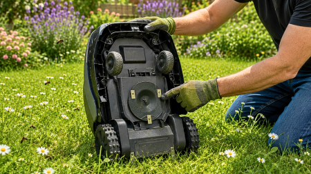 Votre robot tondeuse passe mais ne coupe rien ? Voici pourquoi et quoi faire Robot-tondeuse problème de coupe