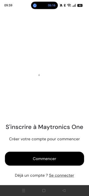 appli maytronics inscription