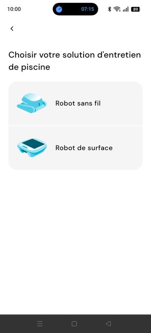 appli maytronics choix robot