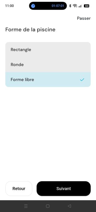 appli maytronics forme de piscine